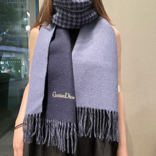 秋冬特惠💰300 古驰围巾 推荐 实物真心美 千鸟格双面围巾 商品图2