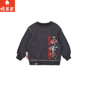 棉果果× LEGO男童春秋卫衣内搭纯棉小线圈圆领套头卫衣L112180226177