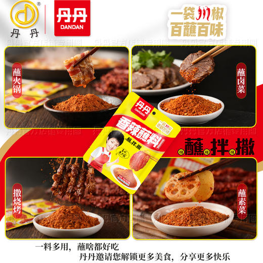 丹丹香辣蘸料100g袋装香辣辣椒面干碟火锅串串烧烤烤肉辣椒蘸料 商品图5