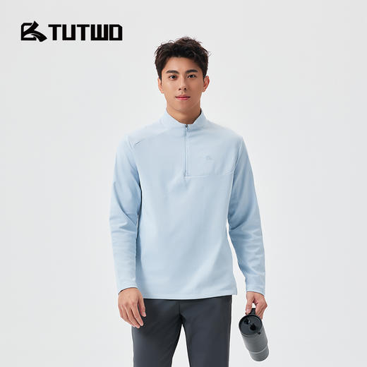 Tutwo|男式半拉链长袖T恤 TTAJN911743 商品图0