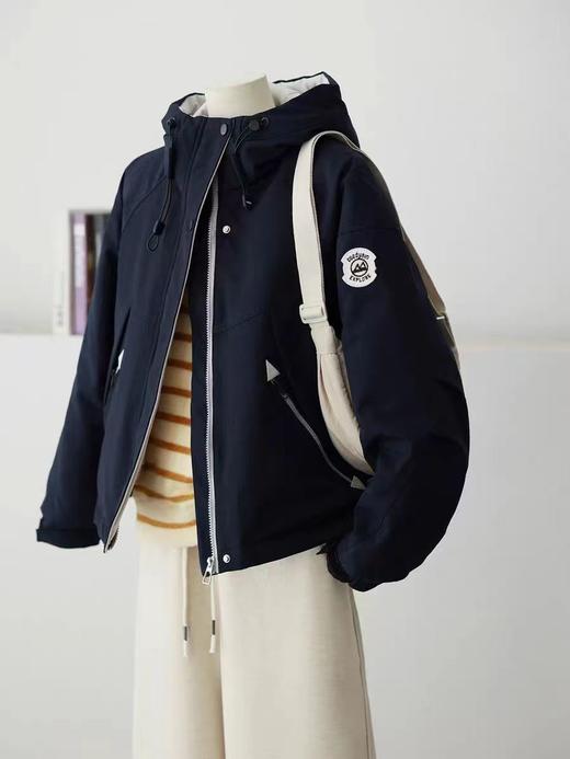 F010429连帽新款加绒保暖休闲羊羔毛派克服外套休闲服 商品图6