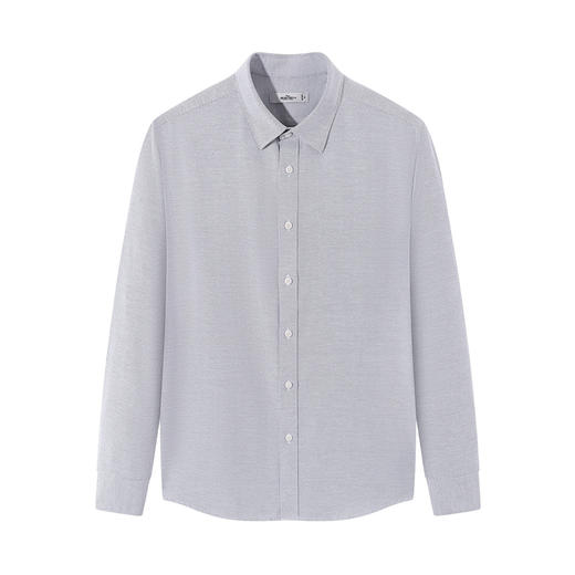 【牛津纺衬衫】柒牌男装长袖衬衫2025秋季新款百搭商务翻领衬衣男129A70680 商品图4