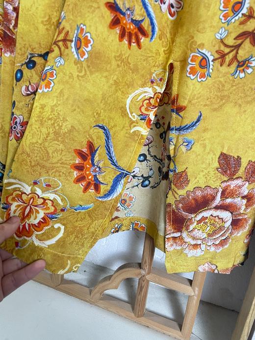 「断码清仓」富太太富贵花开100%桑蚕丝连衣裙 L码  ZFYY288 商品图1