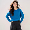 西遇法式软糯套头毛衣女2026年春季新款蓝色慵懒温柔宽松内搭上衣SS060049 商品缩略图2