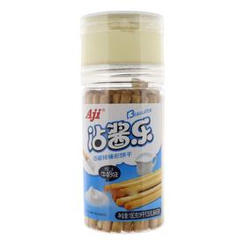 AJI 沾酱乐沾酱棒棒形饼干牛奶味 180g/罐