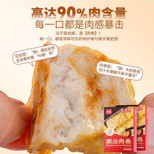 【喜辉潮汕牛鱼程祥年货礼盒】牛肉丸鱼丸卷章牛肉馅饼粿条 多种美味老少皆宜送礼佳品 到手11件带礼袋 商品图3