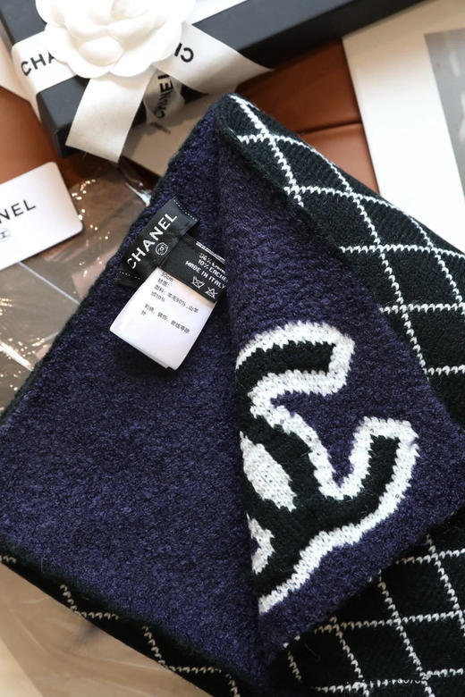 秋冬特惠💰260 香奈儿菱格纹羊毛围巾 商品图5