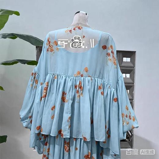 裁缝学苑AH72新中式连衣裙吊带裙开衫套装纸样女装小衫裙子两件套样板 商品图3