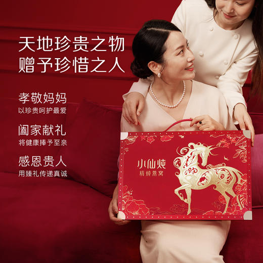 小仙炖精炖燕窝龙马安康礼盒40g*5瓶  低糖/无糖款 商品图3