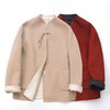 新款新中式拼色双面羊毛外套 商品缩略图5
