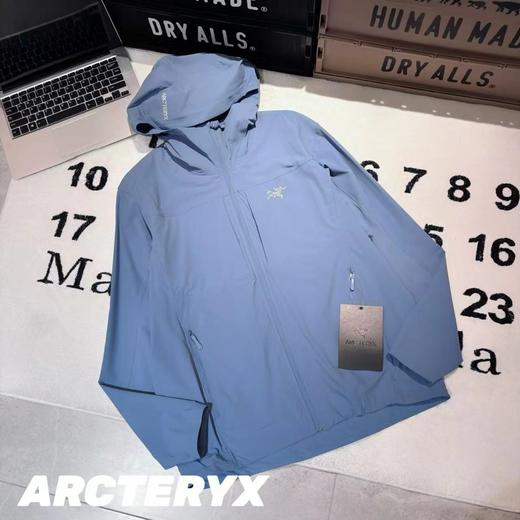 F010412纯色连帽软壳轻薄户外防风防晒夹克外套 商品图4