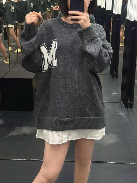 中性款提花假两件针织衫毛衣hu016 商品图3