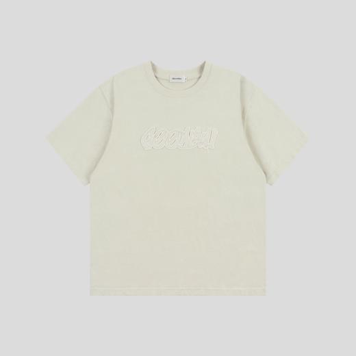 GOODBAI 新款oversize时尚圆领涂鸦贴布绣短袖T恤男女同款 商品图1