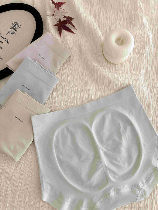 女士裸氨舒适透气高弹力无缝内裤三角裤0328 商品图1