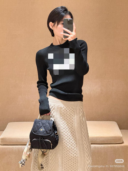 14-1 独家圆正 26ss早春 BBR 丝羊毛 弹力针织 圆领长袖 修身不紧绷 我穿L 商品图3