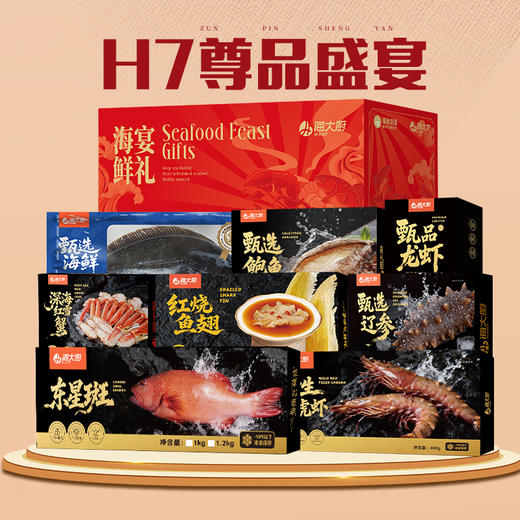 瑞驰海大厨H系列新年海鲜礼盒，让团圆时刻更添“鲜”气，承包您新年家宴的c位大餐！现代化工厂，原料产地可追溯，权威检测机构出具报告，吃的安全买的放心！瑞驰集团出品！顺丰/京东冷链全国包邮（偏远地区除外） 商品图14