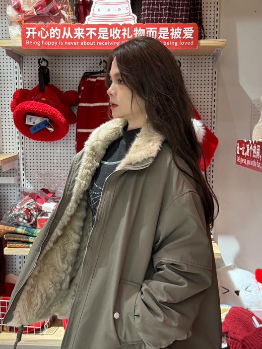 加绒休闲两面穿兔毛派克服外套-纪念日百货门店同款168096739 商品图4