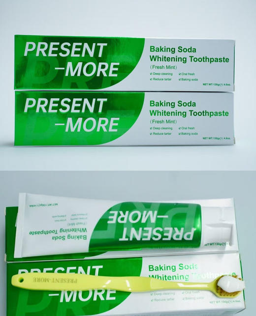 英国进口Present-More普斯特小苏打清新健白牙膏超值装 商品图2