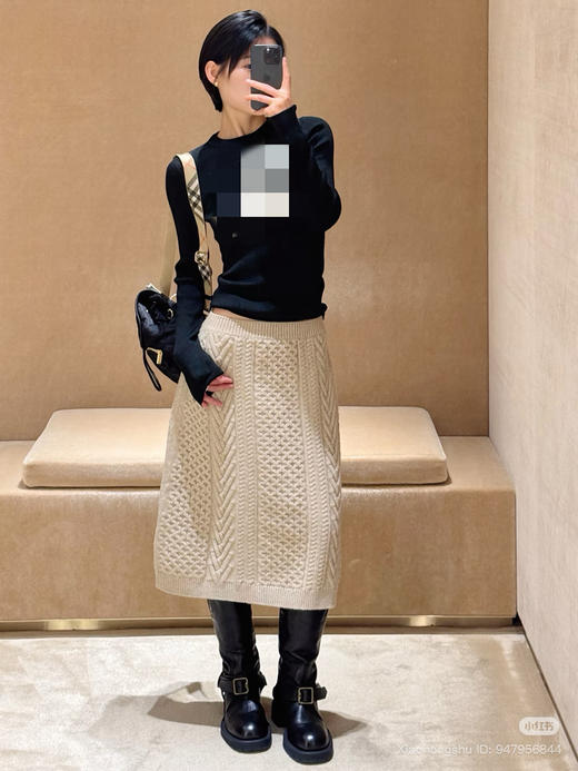 14-1 独家圆正 26ss早春 BBR 丝羊毛 弹力针织 圆领长袖 修身不紧绷 我穿L 商品图2