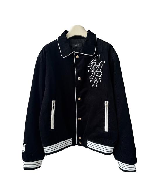 中性款灯芯绒刺绣夹棉夹克外套he 商品图0