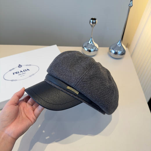 秋冬特惠💰170 普拉达新款鸭舌画家帽，秋冬款，头围57cm 商品图3