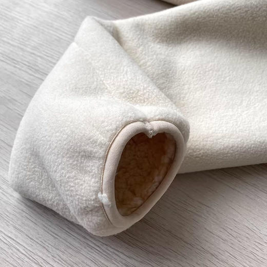 笙观相沐摇粒绒男女同款外套冬季新款时尚潮流简约保暖舒适拉链 商品图3