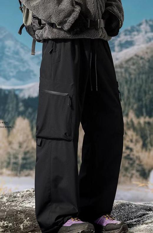 F010404石墨烯自发热休闲加绒卫裤男女同款休闲裤 商品图2