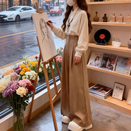 裁缝学苑AS620新中式国风衬衫纸样休闲裤子小衫女装上衣套装打版裁剪图纸 商品图1