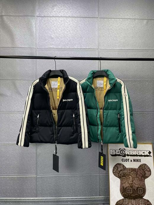 F010413联名徽标彩条刺绣logo羽绒服外套 商品图1