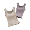 雀说 100%羊毛背心女士石墨烯固定杯罩杯一体内搭外穿秋冬磨毛保暖马甲T86 商品缩略图4