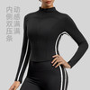 跃牌【瑜堂系列】秋冬加绒加厚瑜伽服外套立领显瘦修身长袖运动健身瑜伽上衣JYMW232 商品缩略图1