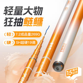 佳钓尼橙小白15周年纪念版鲢鳙大物竿