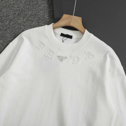 F010410重磅纯棉水洗面料字母刺绣休闲圆领卫衣 商品图6