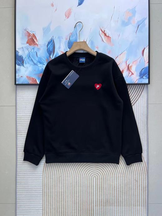 F010438秋冬款加绒加厚保暖爱心刺绣后背大印花圆领卫衣 商品图4