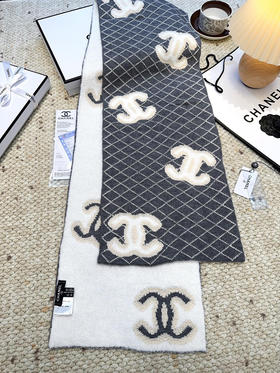 秋冬特惠💰260 香奈儿菱格纹羊毛围巾