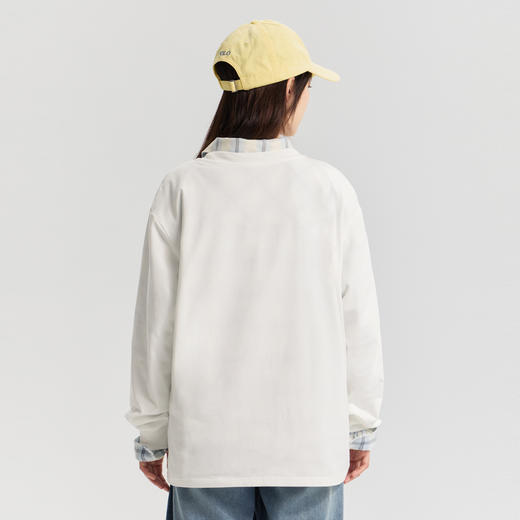 笛莎Deesha青少年女童T恤2026春季女童打底长袖刺绣标T恤 商品图4