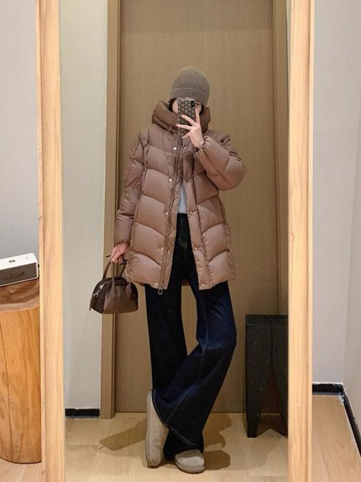 【三星90绒 2个长度 轻暖泡芙 】2026韩版泡芙加厚短款连帽羽绒服！秋冬新款外套！ 商品图1