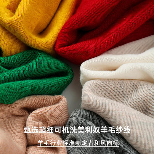 丁摩 100%羊毛针织毛衣羊毛衫女高领打底衫秋冬内搭纯色针织衫8820 商品图1