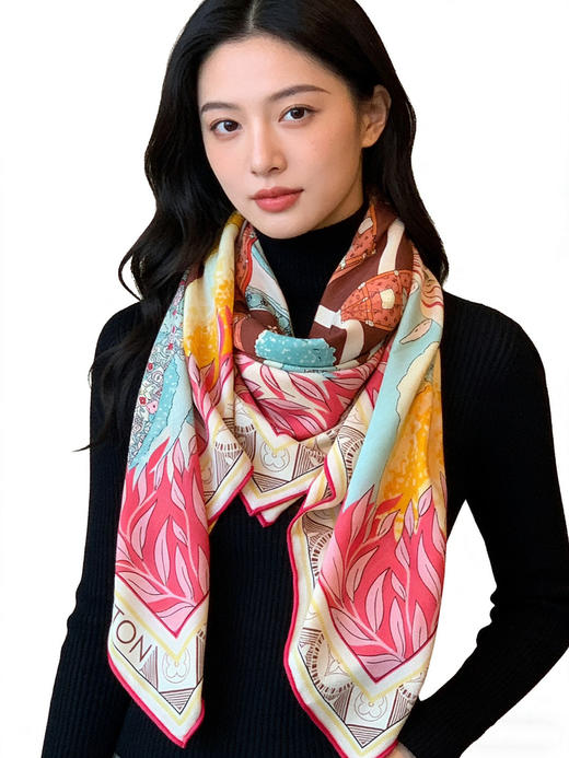 秋冬特惠💰420 LV围巾 L.vip 定制级别  【双面同色高奢丝绒方巾，绒级别的超柔触感】 商品图1