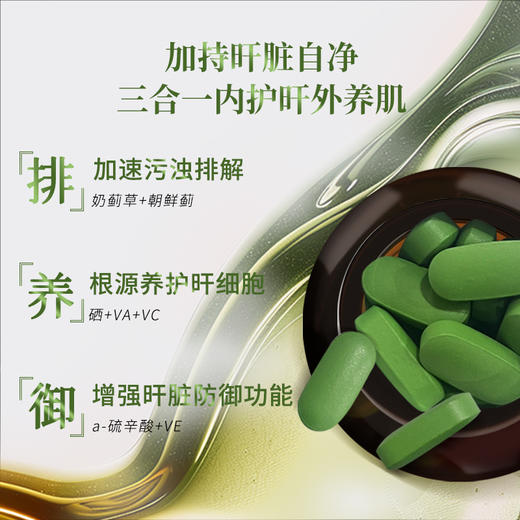 Mama Mujer 新西兰龙旰木护肝片 黄金双蓟DSP护肝 肝脏排毒代谢 脂肪肝 肝功异常 喝酒熬夜爆肝 PQQ辅酶Q10线粒体能量弹护心 60粒/瓶 MMMJ 保税仓发货 商品图2