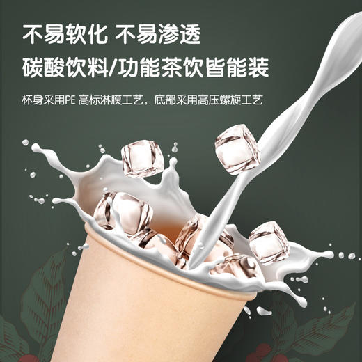 纸杯 得力一次性纸杯环保竹纤维杯子家用加厚防烫商用办公室水杯茶杯 简装50只 商品图2