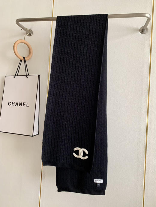 秋冬特惠💰160 香奈儿黑色针织围巾 商品图5