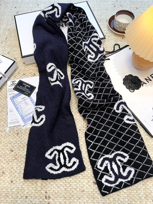 秋冬特惠💰260 香奈儿菱格纹羊毛围巾 商品图8