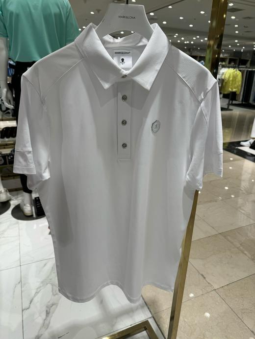 新款男士拼接短袖上衣来啦！纯正渠道订单❗️他家的polo真的是非常非常有看头！设计也少见！肩头的拼接加之别致的LOGO徽章及其后背造型的点缀，有点绝！ 商品图2