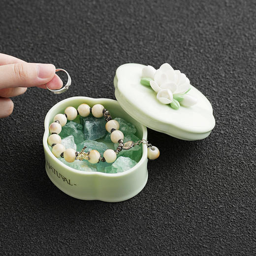【套盒系列】岚屿手捏瓷花香薰/茶具/化妆盒套盒系列 商品图5