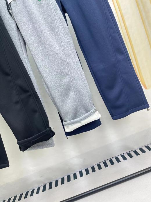 F010414冬季加绒新款拼色三角标系列休闲长裤阔腿卫裤 商品图4