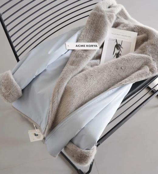 仿貂绒连帽一体保暖外套，外层三防面料，内里水貂绒暖糯亲肤（3-7天发货） 商品图6