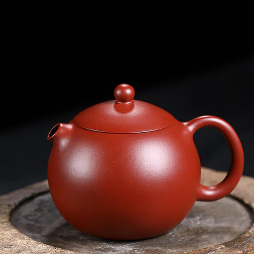 宜兴紫砂壶丨龙蛋 原矿紫泥/朱泥大红袍 泡茶壶 220CC 配礼盒证书 可泡各种茶类 商品图5