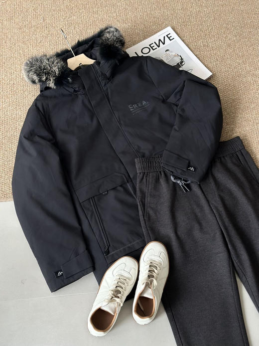 商场同步ROMON罗蒙男士狐狸毛领派克羽绒服 商品图7