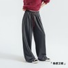 马登深灰色针织阔腿直筒垂感抽绳卫裤宽松休闲香蕉长裤子女士春季 商品缩略图0